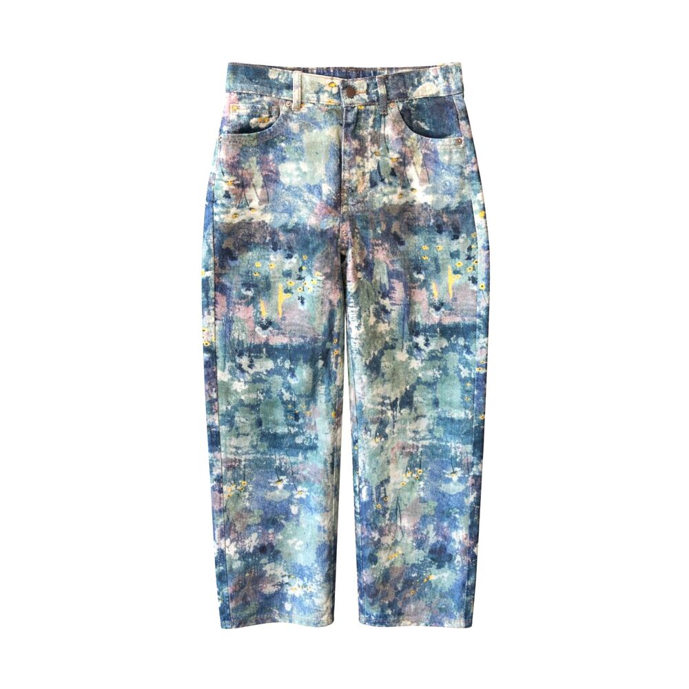 Oli & Hali Cropped Relaxed Fit Jeans - Abstract Print NWT S